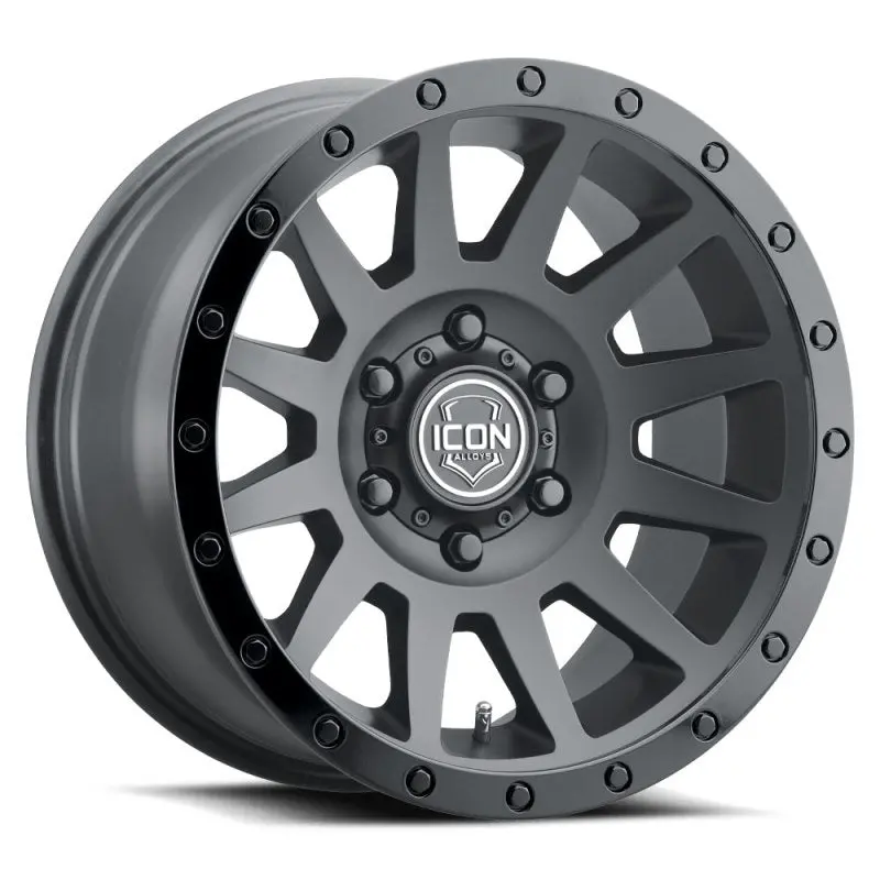 Icon Double Black Forged Aluminum Wheel – 18X9 Inches, 6X5.5", +25Mm Offset, 6-Inch Backspace, 95.1Mm Bore 1