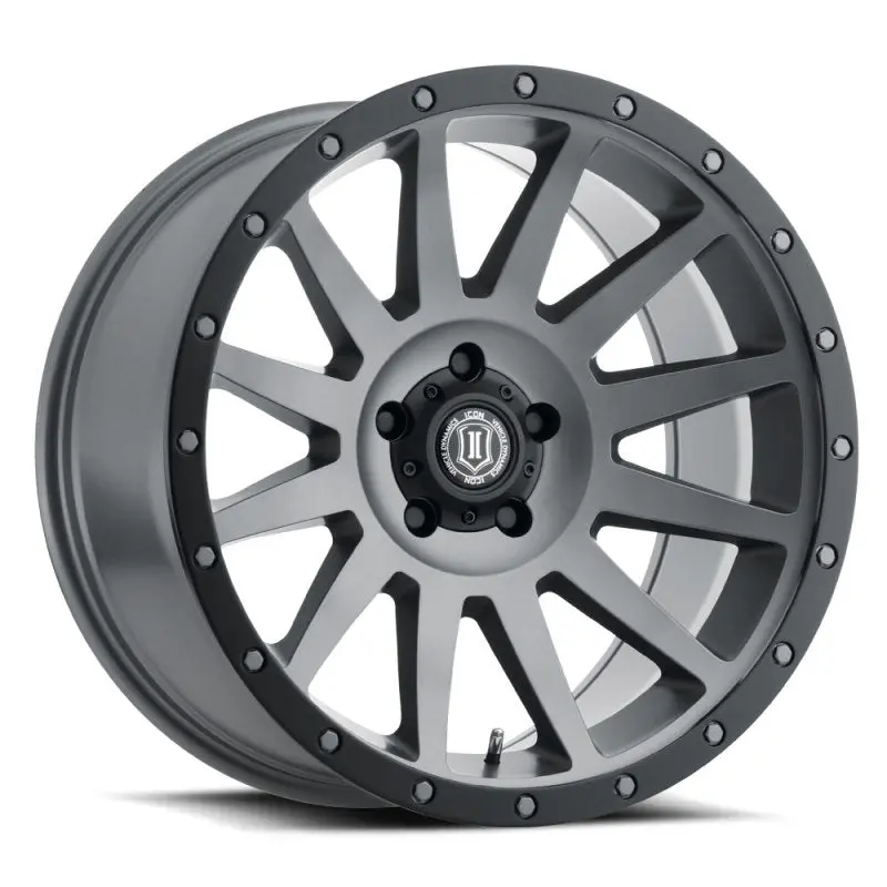 Icon Titanium Off-Road Wheel — 20X10", 6X5.5" Bolt Pattern, -19Mm Offset, 4.75" Backspace 1