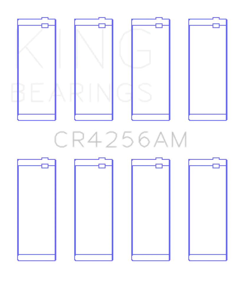 King Rod Bearing Set – +0.25Mm Oversize, Compatible With Chrysler 148/148 & Jeep 148 Dohc 16V Engines 1