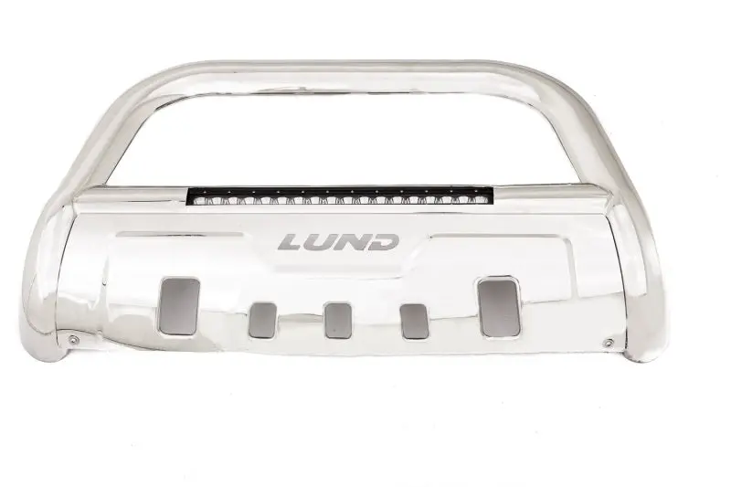 Lund Polished Bull Bar For 2005–2015 Toyota Tacoma – Includes Integrated Light Mounts And Wiring Harness 1