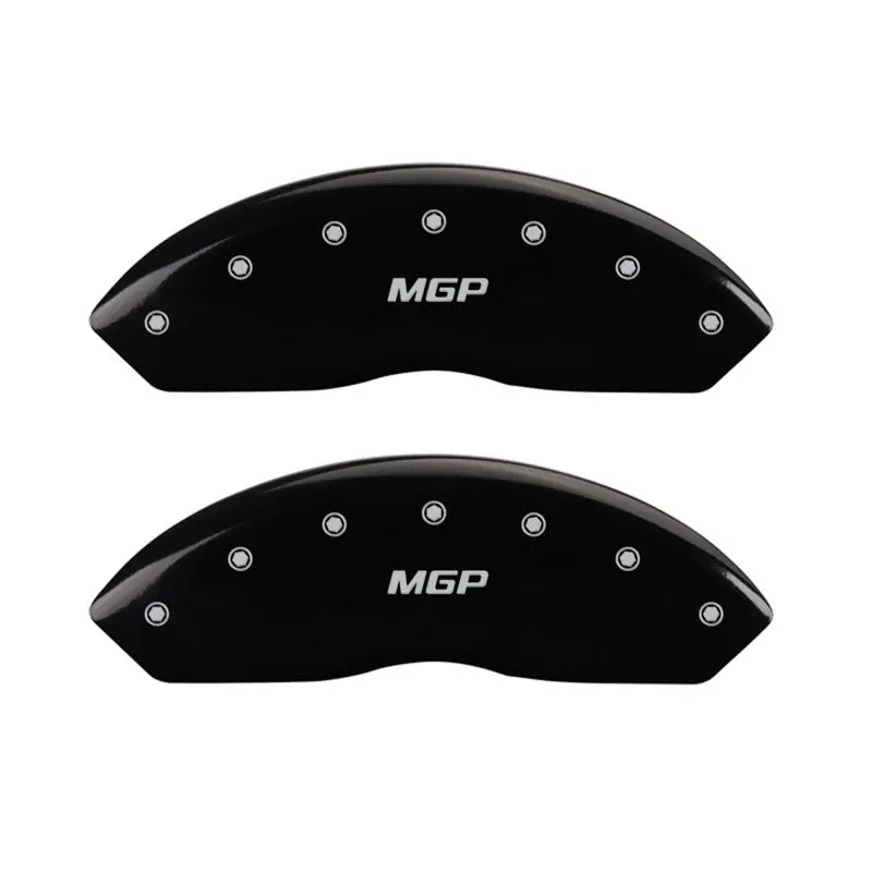 Mgp Engraved Front Caliper Covers – Black Finish With Silver Accent, Set Of Two 1