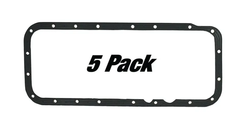 Moroso One-Piece Reinforced Steel Oil Pan Gasket For Chrysler 361–440 Hemi Engines (5-Pack) 1