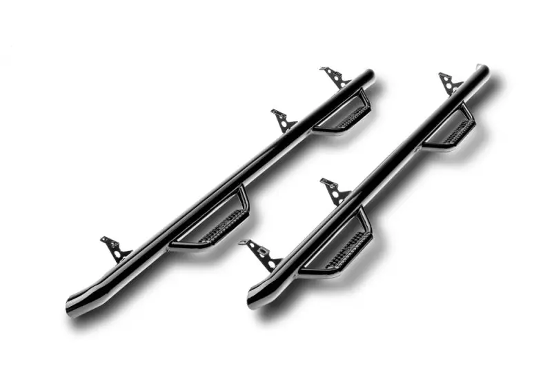 N-Fab Gloss Black Cab-Length Nerf Steps For 2019 Dodge Ram 1500 Crew Cab With 5.7-Foot Bed 1