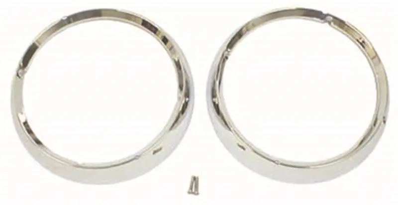 Omix-Ada Chrome Headlight Bezel Set For Jeep Cj Models (1972–1986) 1
