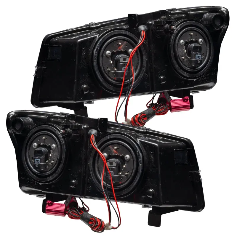 Oracle Lighting Pre-Assembled Led Halo Headlights For 2003–2006 Chevrolet Silverado – Blue Accent Ring 2