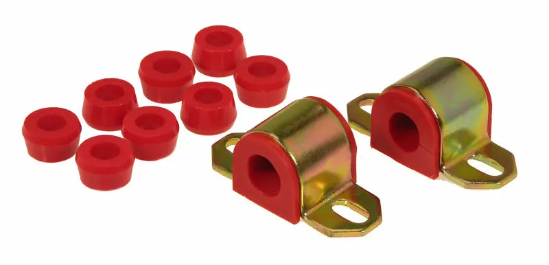 Prothane Front Sway Bar Bushing Kit — 7/8" Diameter, Red Polyurethane, Fits 1976–1986 Jeep Cj5/Cj7 1