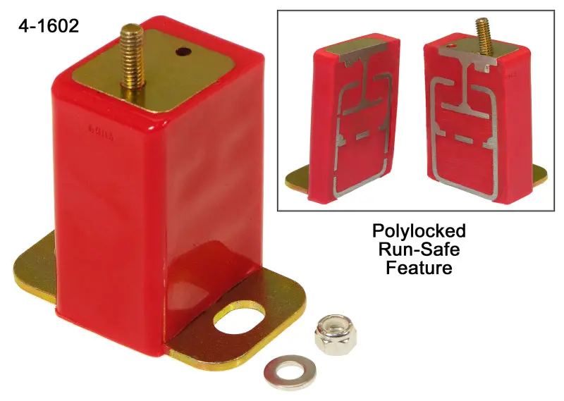 Prothane Red Polyurethane Transmission Mount Bushings For 1966–1972 Chrysler Vehicles 1
