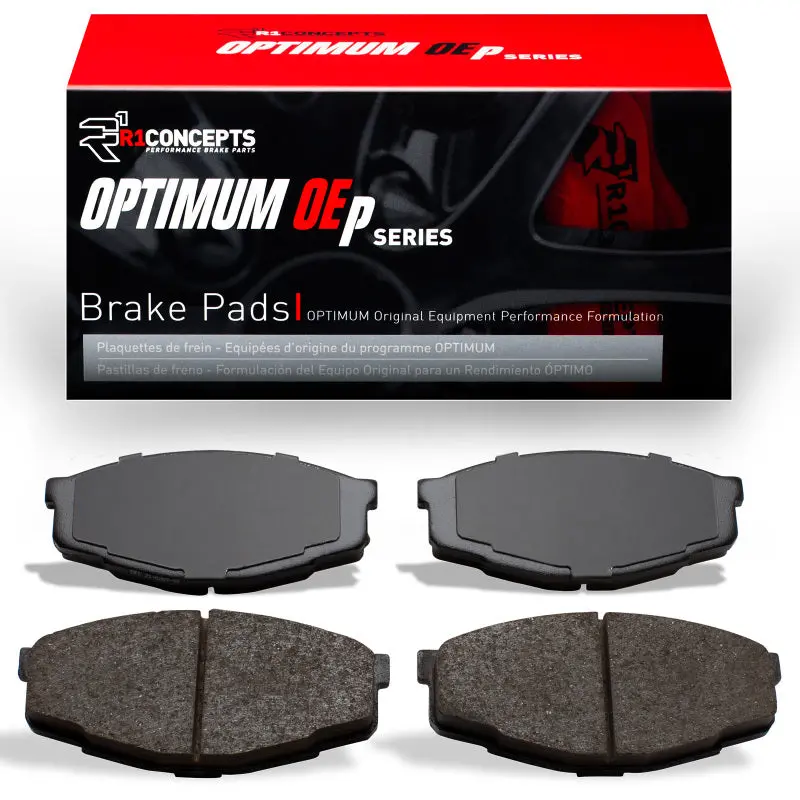 R1 Optimum Oe Replacement Brake Pads — Front Axle, Fits 1981–1995 Toyota Cressida 1