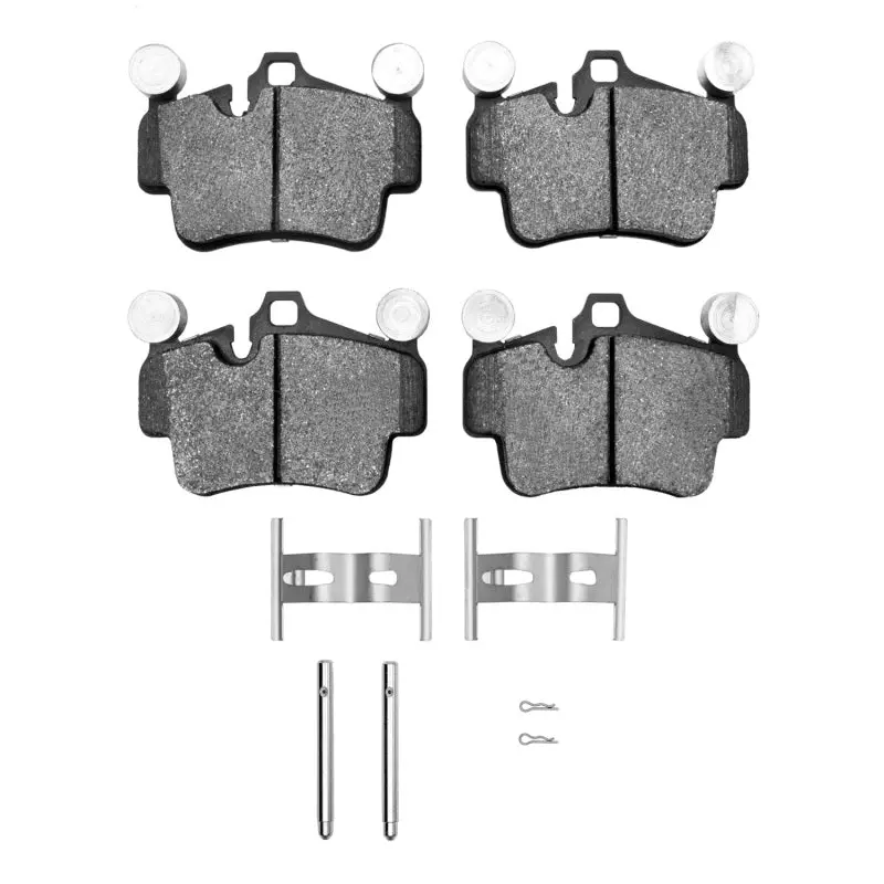R1 Semi-Metallic Rear Brake Pad & Hardware Kit For 2003–2016 Porsche Boxster 1