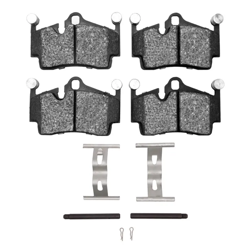R1 Semi-Metallic Rear Brake Pad & Hardware Kit For 2005–2023 Porsche 718 Boxster 1