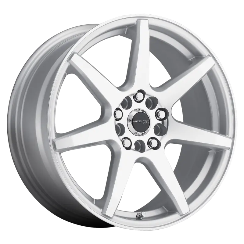 Raceline 131S Evo Alloy Wheel – 17X7.5 Inch, Dual Bolt Pattern (5X108 / 5X114.3), 40Mm Offset, 72.62Mm Bore, Silver & Machined Face 1