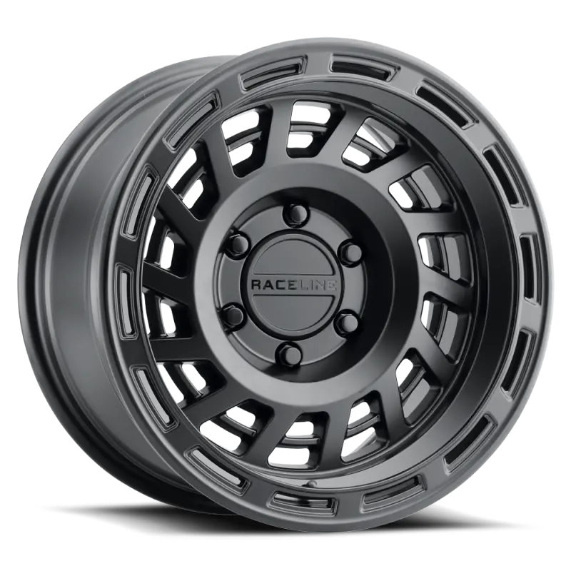 Raceline 957B Halo Wheel: 17X8.5 Inches, 5X150 Bolt Pattern, 0Mm Offset, 110.3Mm Center Bore – Satin Black 1