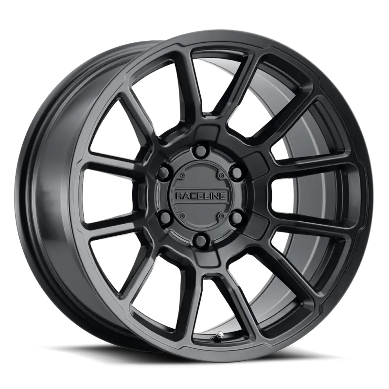 Raceline Satin Black Alloy Wheel – 18X9", 5X127 Bolt Pattern, 18Mm Offset, 78.1Mm Bore 1