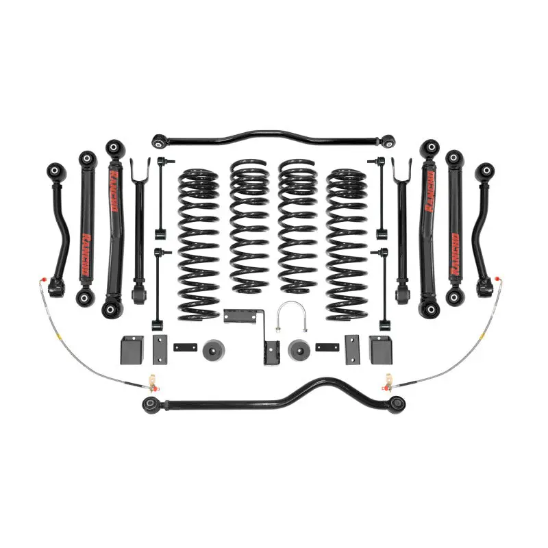 Rancho 07-17 Jeep Wrangler Fr And R Short Arm Suspension System Component - Box One 1