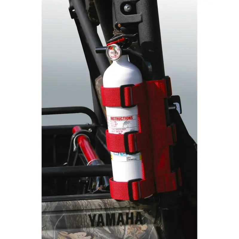 Rugged Ridge Fire Extinguisher Mount – Compact Red Holder For Vehicle Interiors 1