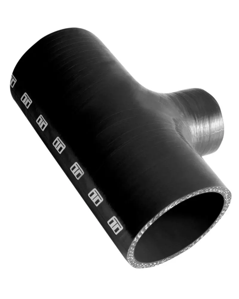 Turbosmart 3" Id Black Hose Tee With 1.5" Spout For Boost & Vacuum Applications 1