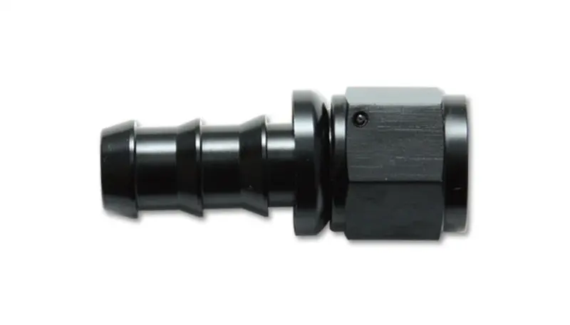 Vibrant -6An Push-On Straight Hose End Fitting - Aluminum 1