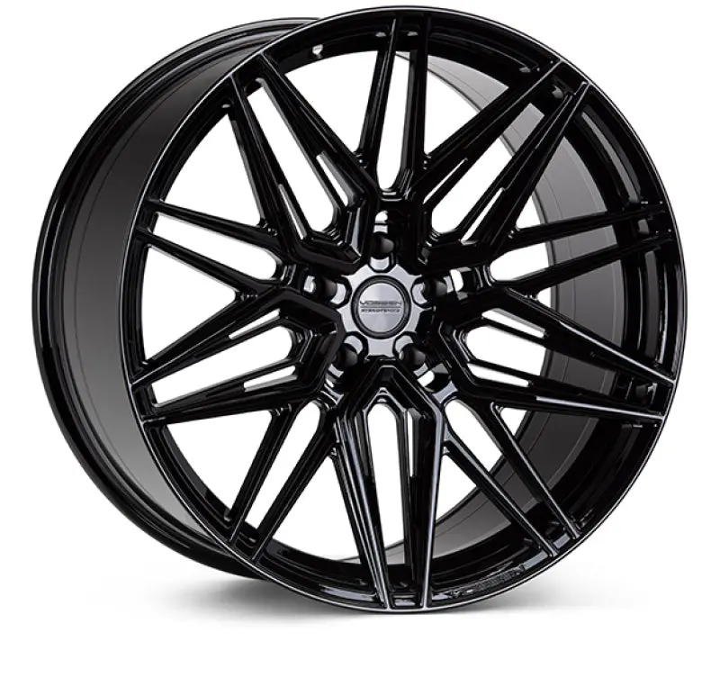 Vossen Hf-7 Gloss Black Suv Wheel – 22X10", 5X150 Bolt Pattern, Et35 Offset, 110.1Mm Center Bore, Deep Face Design 1