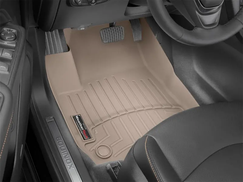 Weathertech Front Floorliners – Custom Fit For 1998–2004 Audi A6, Tan Color 1
