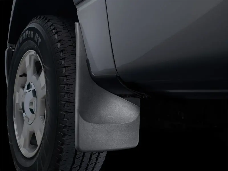 Weathertech No-Drill Mudflaps For 2007+ Chevrolet Avalanche – Direct-Fit, Black Thermoplastic 2