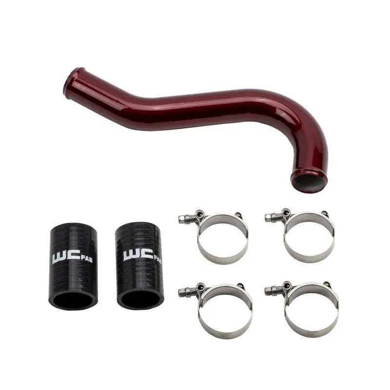 Wehrli Upper Coolant Pipe For Chevrolet 6.6L Duramax Lbz/Lmm (2006–2010) – Flat Black Anodized Aluminum 1