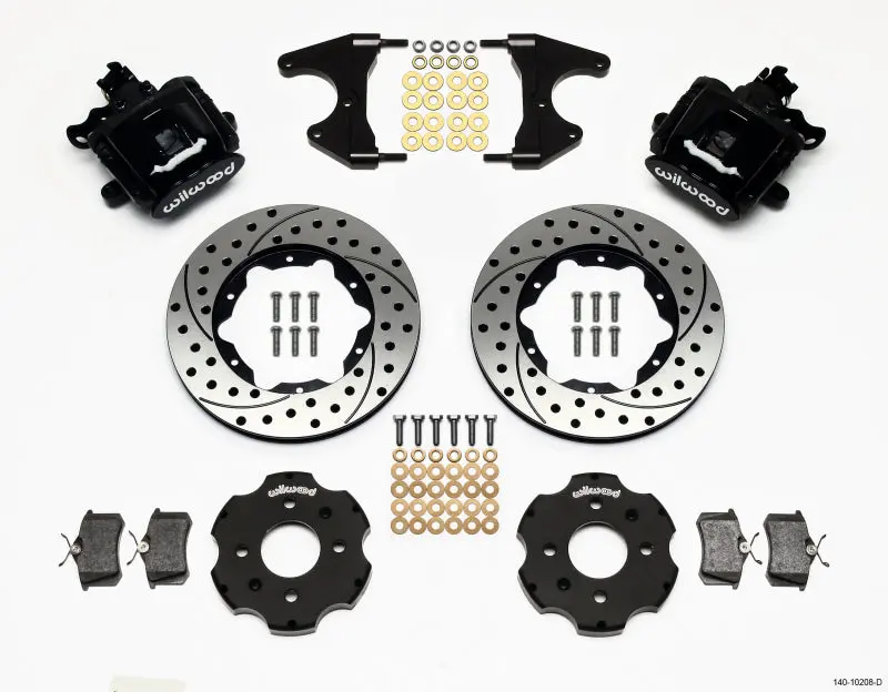 Wilwood Combination Parking Brake Rear Drum Kit – 11" Drilled, Fits Honda Civic/Integra, 2.46" Hub Offset 1
