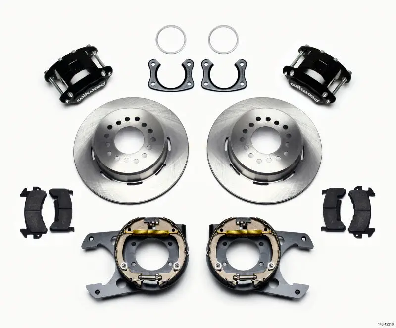 Wilwood D154 Power Steering Parking Brake Kit For Big Ford Axles – New Style, 2.36" Offset 1