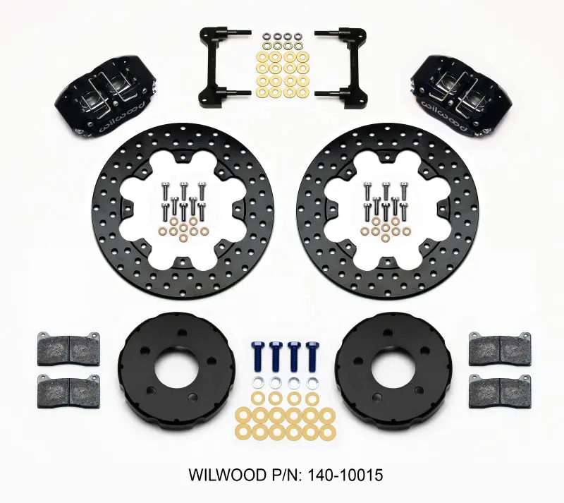 Wilwood Dynapro Radial Front Drag Brake Kit For 1994–2004 Ford Mustang – 11.75" Drilled Rotors 1