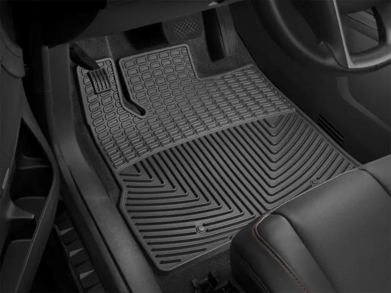 Wt Rubber Front Floor Mats – Black Heavy-Duty Interior Protection 1